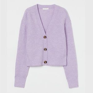 H&M Lilac Button Cardigan Size XS